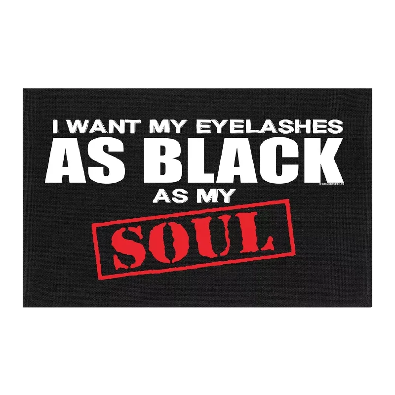 Grindstore Eyelashes As Black As My Soul Make Up Bag