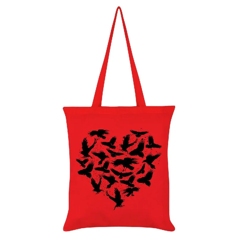 Grindstore Raven Heart Tote Bag