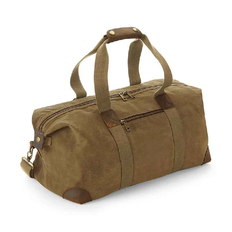 Quadra Heritage Leather Handled Holdall