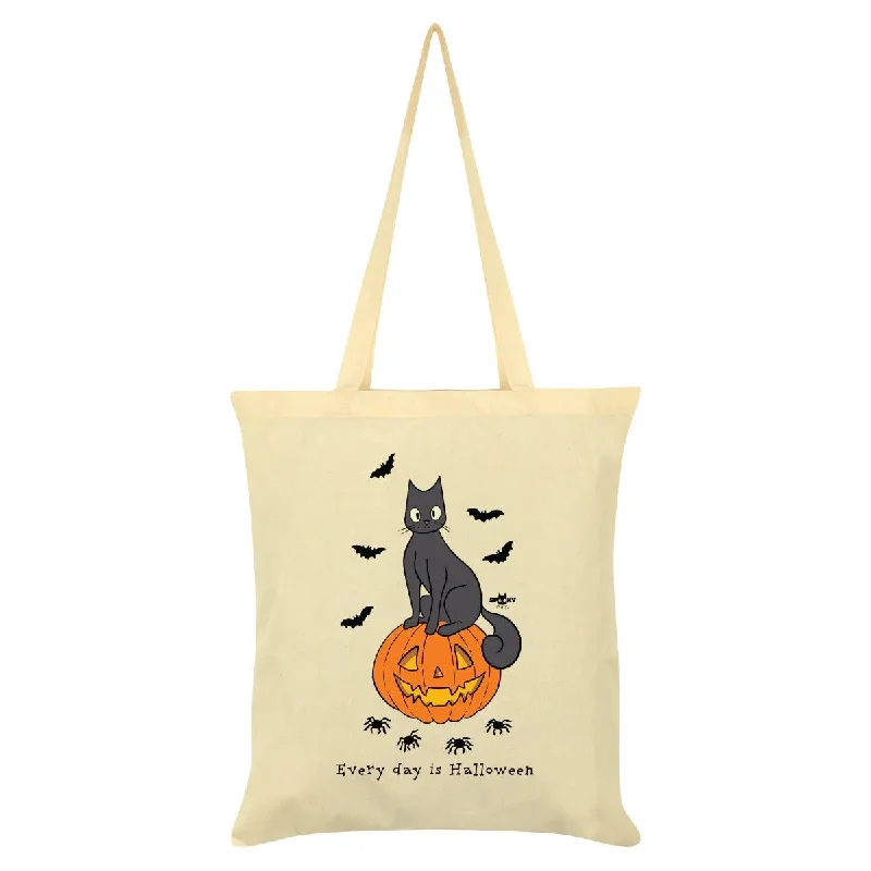 Spooky Cat Everyday Is Halloween Tote Bag