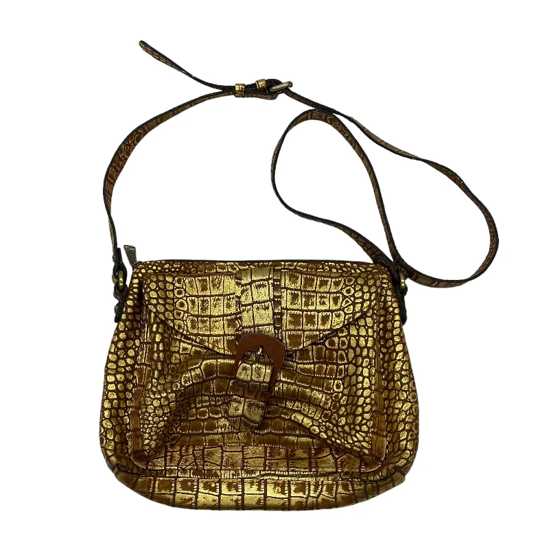 GOLD CROSSBODY DESIGNER by PATRICIA NASH Size:LARGE