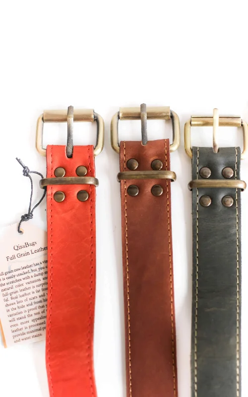 Additional Front Leather Belt for QisaBags