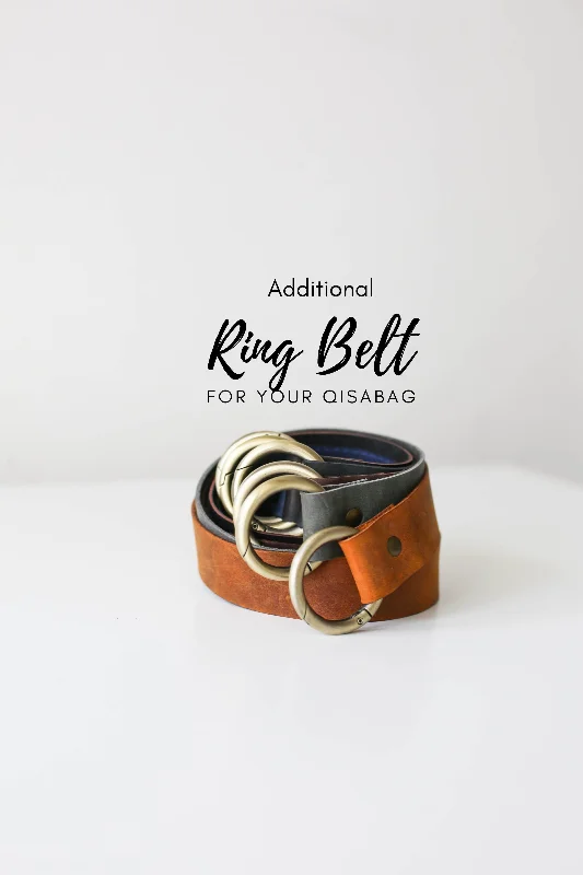 Additional Front Ring Leather Belt for Qisabags