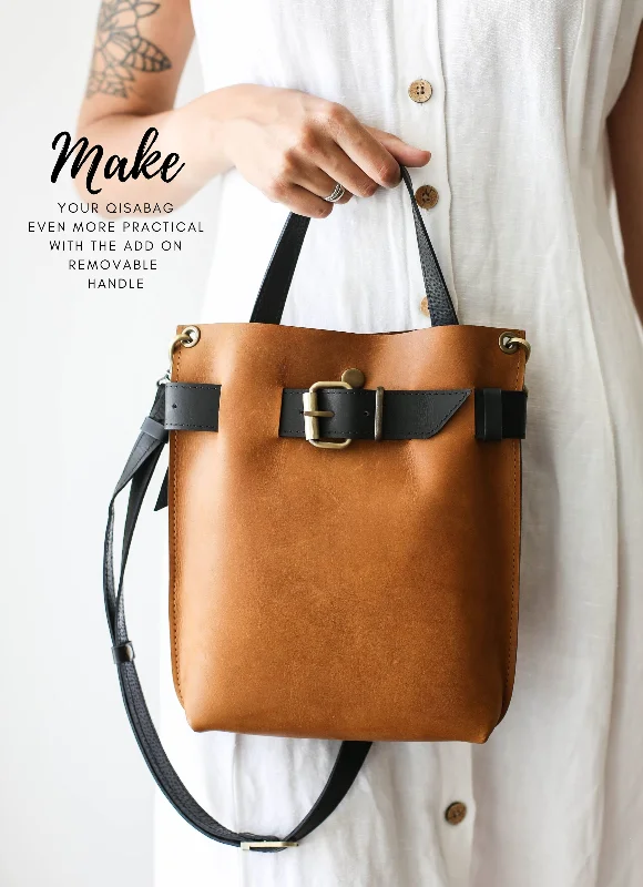 Additional Short Leather Top Handle for Qisabags