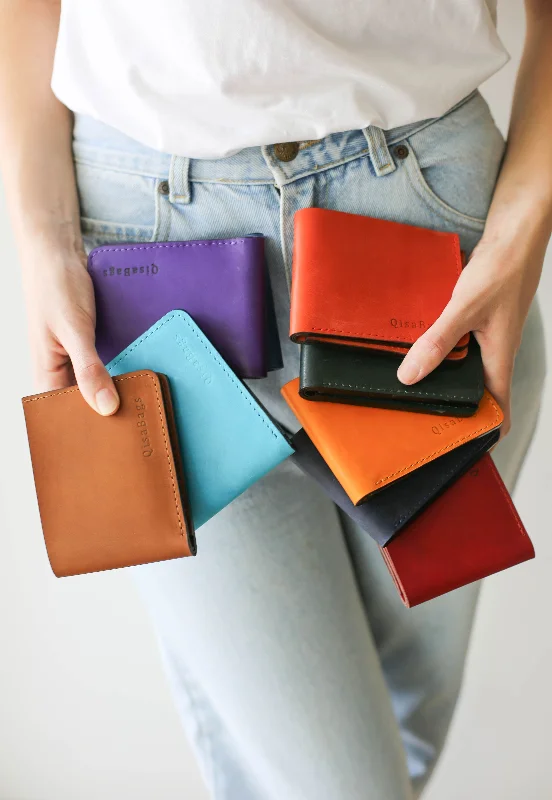 Billfold Unisex Small Leather Wallets