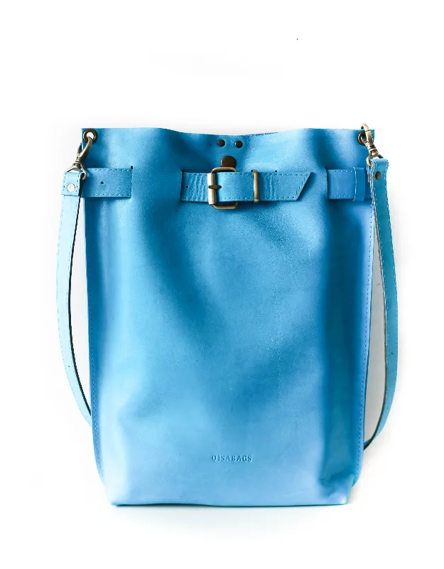 Blue Medium Leather Bag