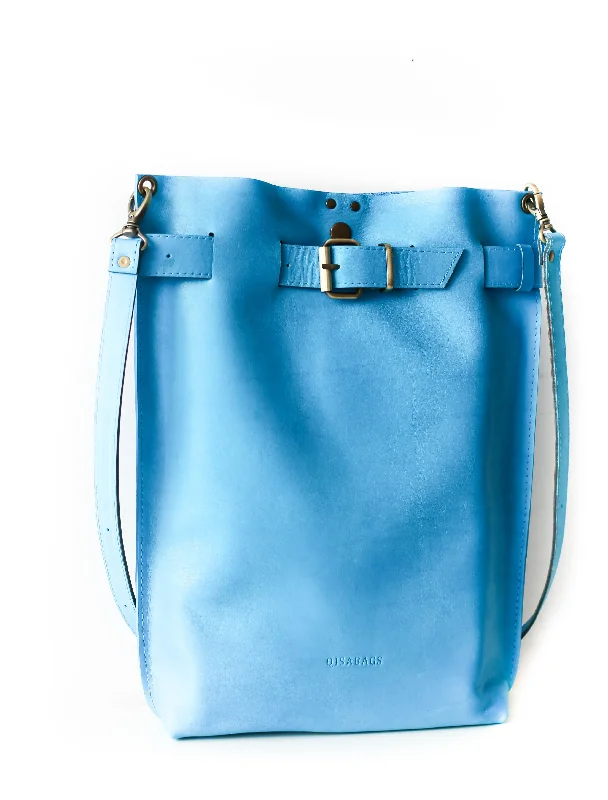 Blue Medium Leather Bag