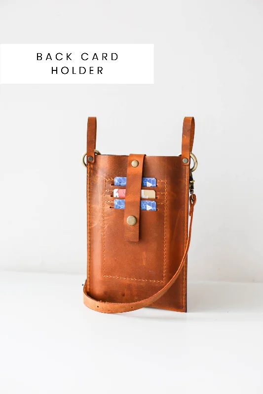 Brown Leather Phone Bag