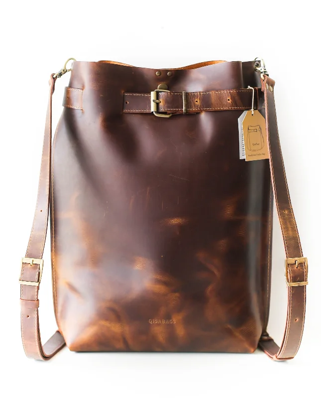 Dark Brown Large Leather Bag