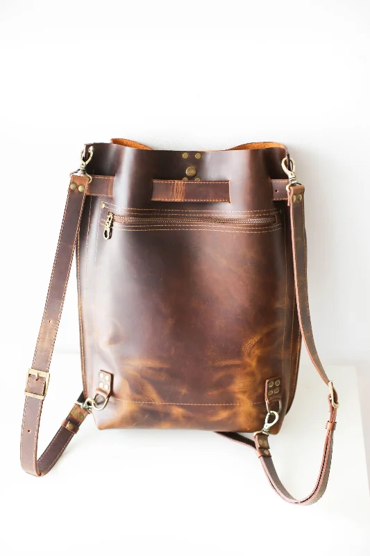 Dark Brown Large Leather Bag