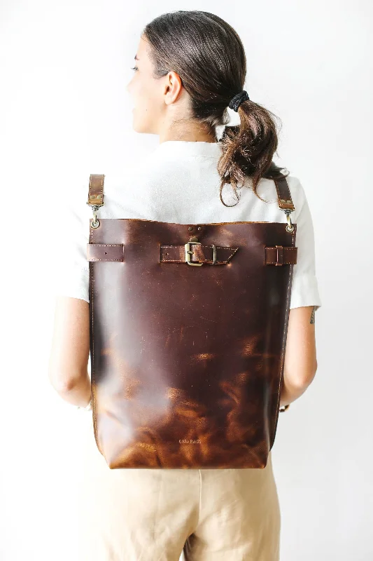 Dark Brown Large Leather Bag