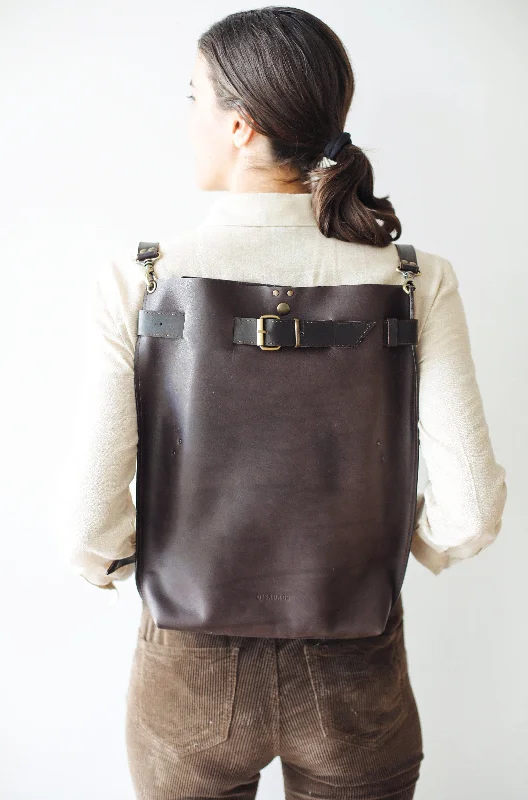 Grizzly Large Leather Backpack