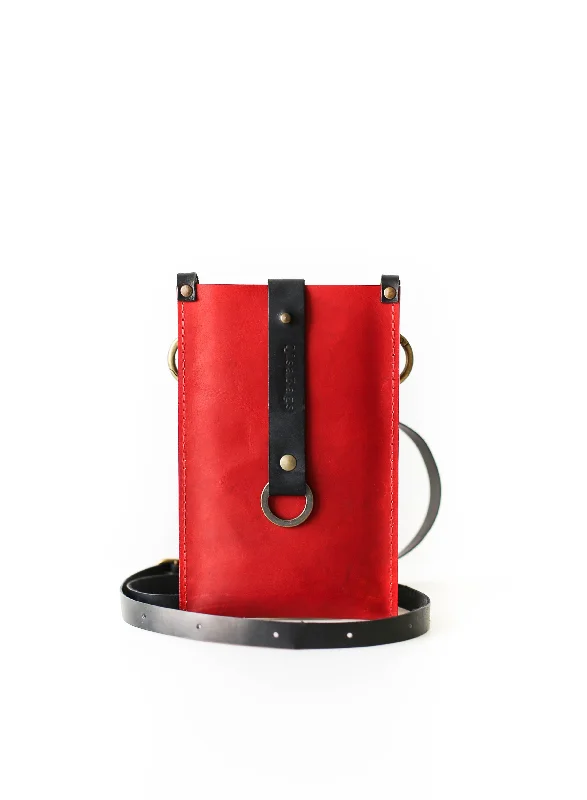 No Strap / With a Card Holder / Red