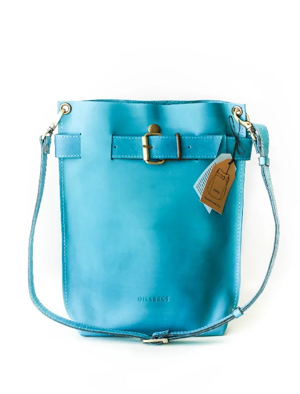 Blue Standard Leather Bag