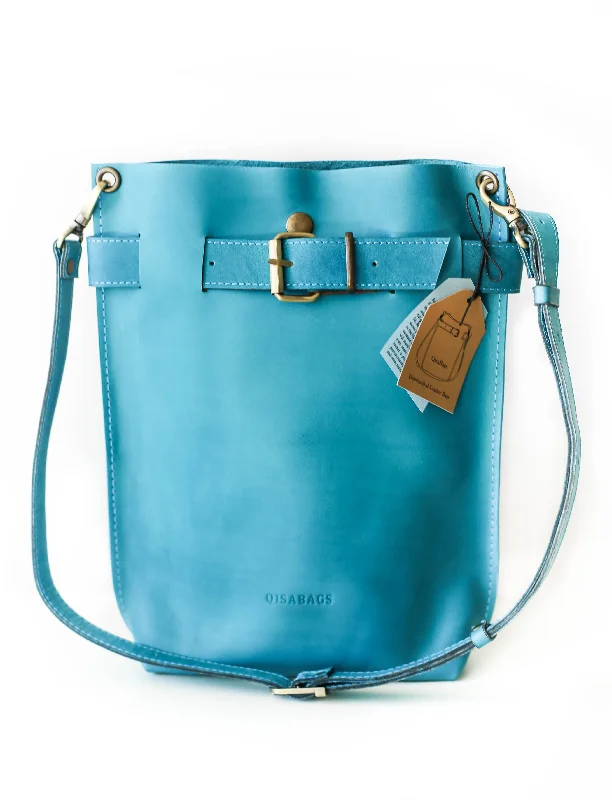 Blue Standard Leather Bag