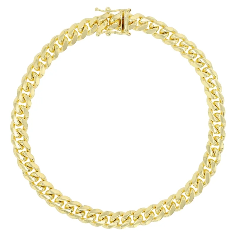 14KT Yellow Gold 8.25-inch 6MM Miami Cuban Link Bracelet