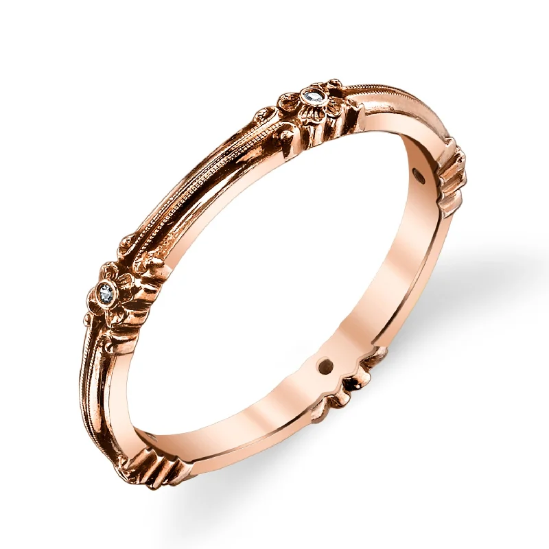 18K Rose Gold / Antiqued / 4