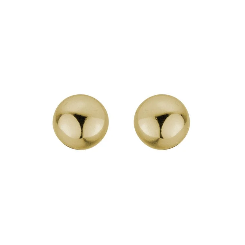 14K Yellow Gold Ball Stud Earrings