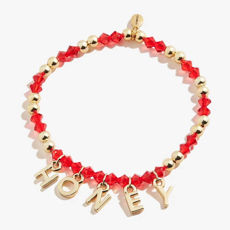 'Honey' Stretch Charm Bracelet