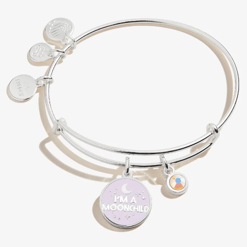 'I'm a Moonchild' Duo Charm Bangle