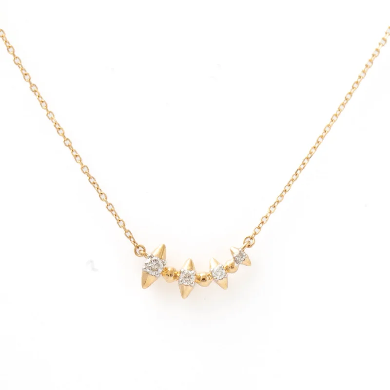 London Spike Curve Necklace