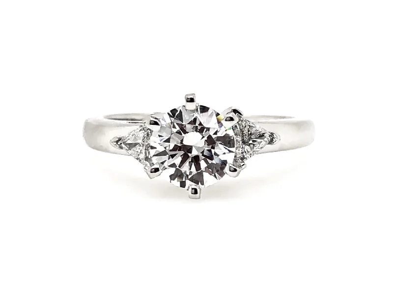 Platinum Three Stone Engagement Ring