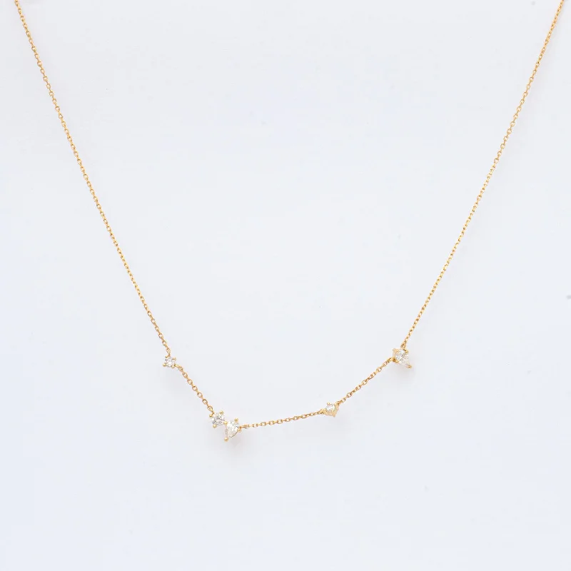 Premier Amigos Diamond Station Necklace