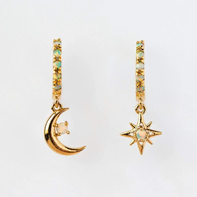 Starry Night Mini Hoops