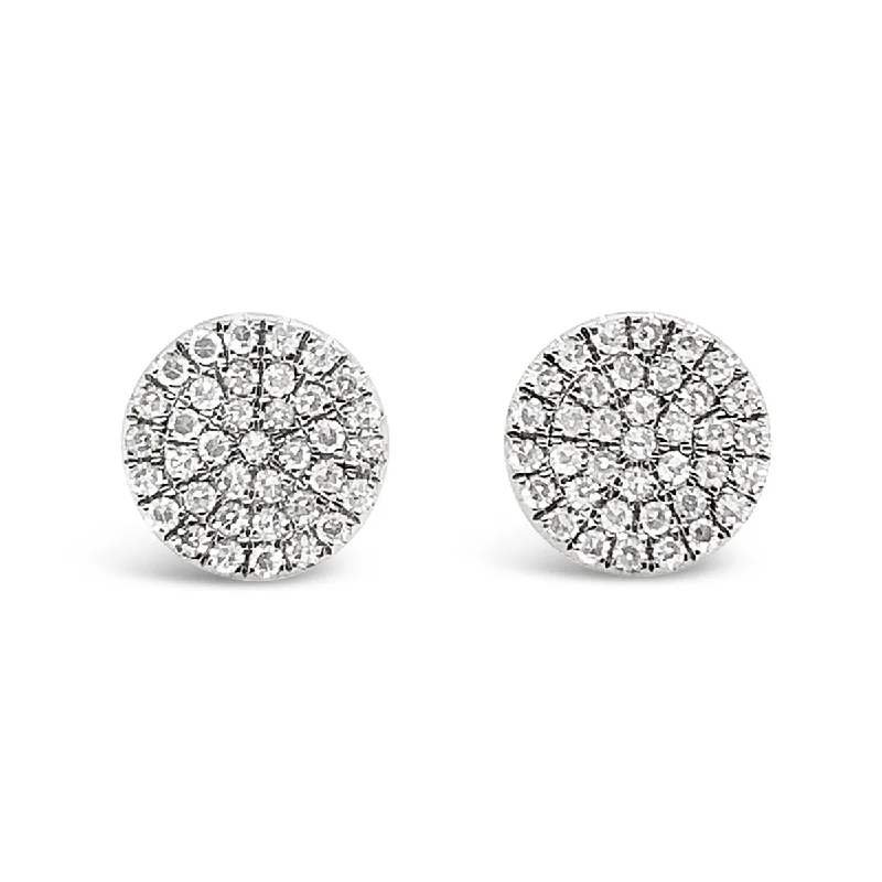 White Gold Diamond Fashion Stud Earrings