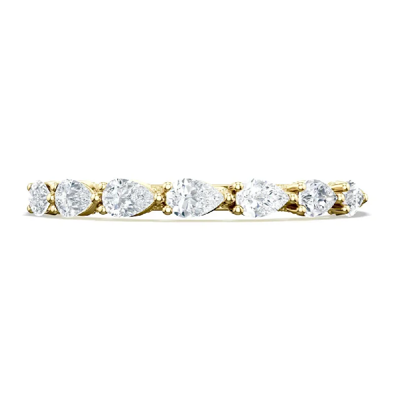 Tacori Sculpted Crescent Pear Wedding Band