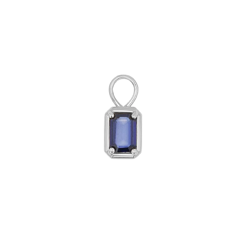 14K White Gold / Blue Sapphire