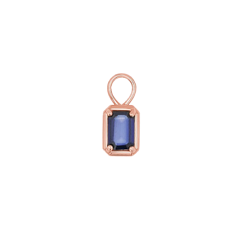 14K Rose Gold / Blue Sapphire