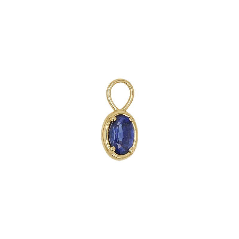 14K Yellow Gold / Blue Sapphire