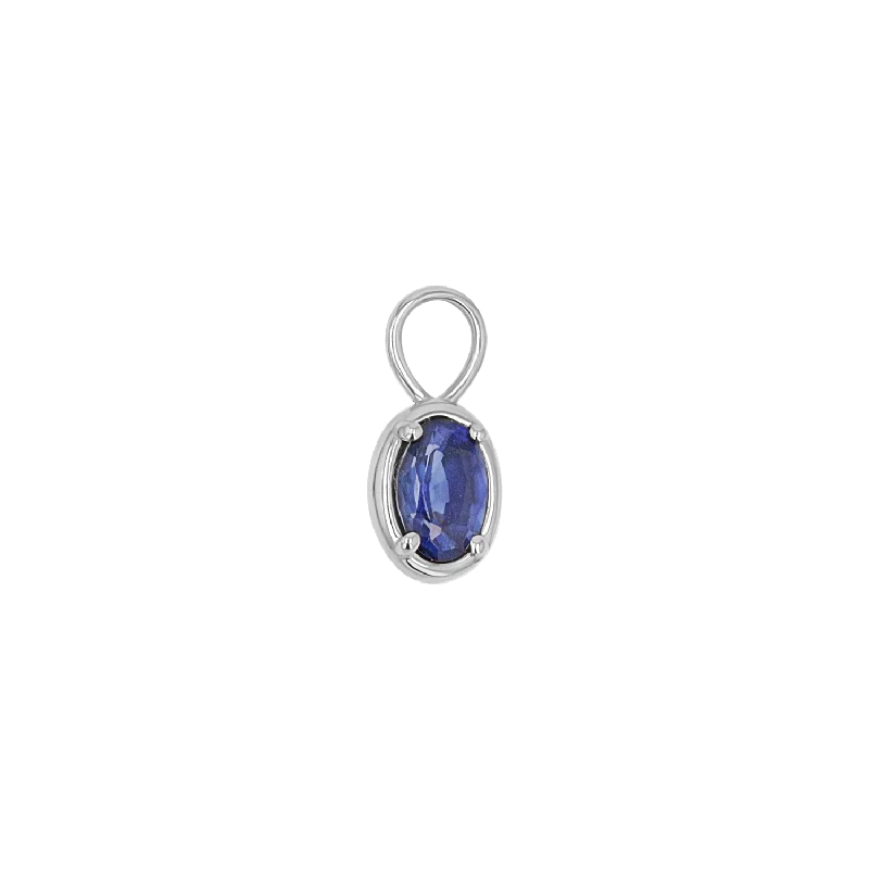 14K White Gold / Blue Sapphire