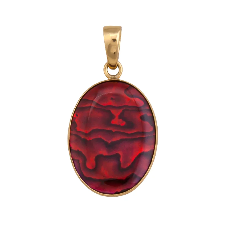 Alchemia Red Abalone Pendant