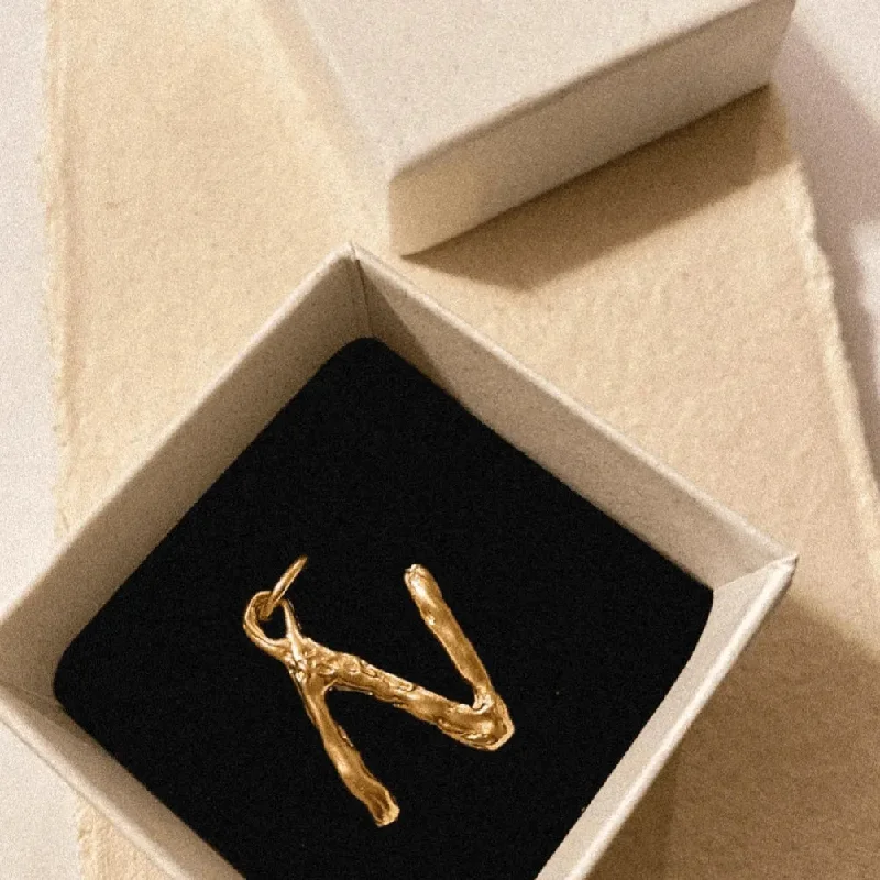 Letter Charm in Gold